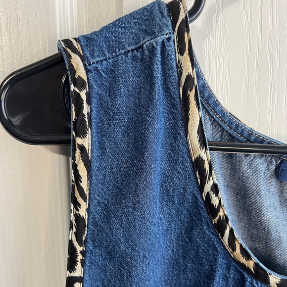 MPH Collection 90s denim embroidered midi maxi dress size XL - Picture 3 of 8